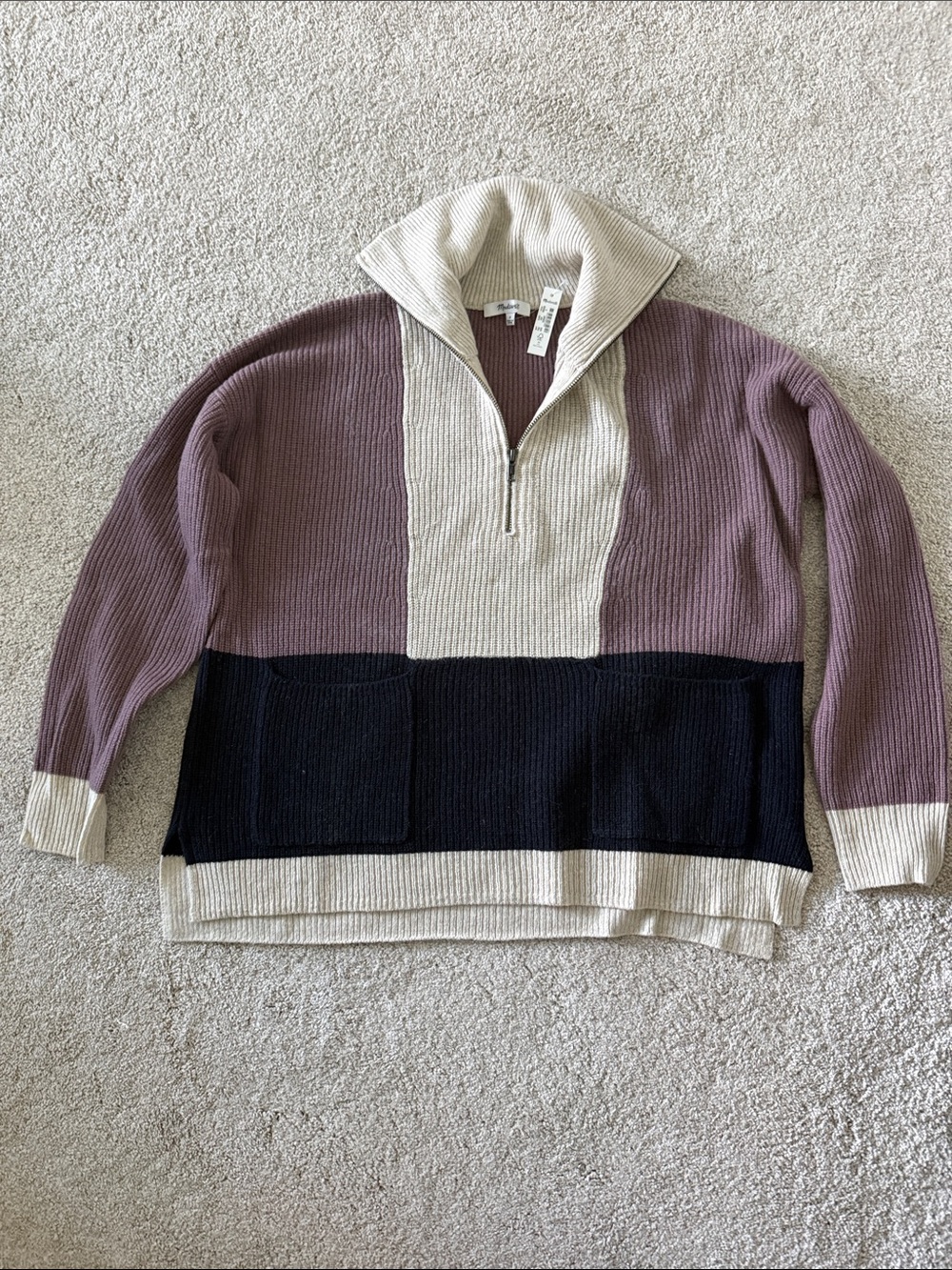 Madewell Wool Half-Zip Sweater